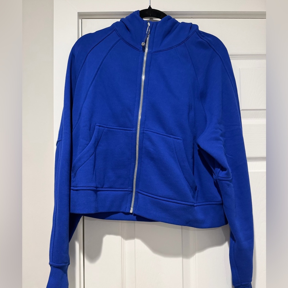 Auth. ✅ NWOT Lululemon Full Zip Scuba in “Riverside/Mirror Silver” Size M/L💙 - Picture 2 of 10